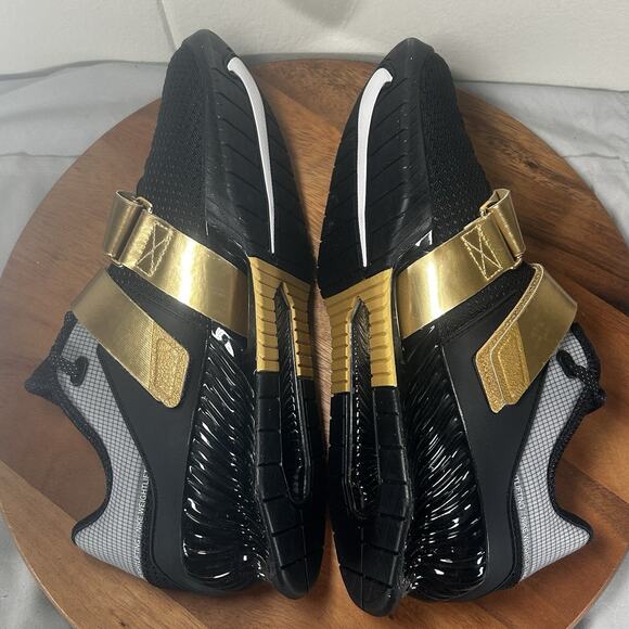 Nike Romaleos 4 Weightlifting Black Gold Shoes CD3463-001 Men’s Size 9.5 main image 7